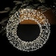 image 2 of 50cm 1440 Warm White LEDs Outdoor Christmas Wreath with Lights Pre Lit Door Wreath