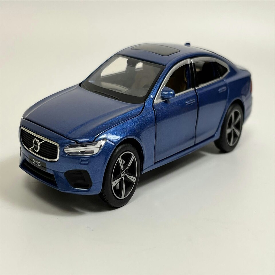 image 1 of Volvo S90 Bursting Blue LHD 1:32 Scale Pull Back & Go Tayumo 32100010