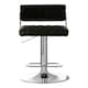 image 1 of Interiors by Premier Black Channel Design Seat Bar Stool, Adjustable Height Kitchen Bar Stool, Footrest Swivel Barseat