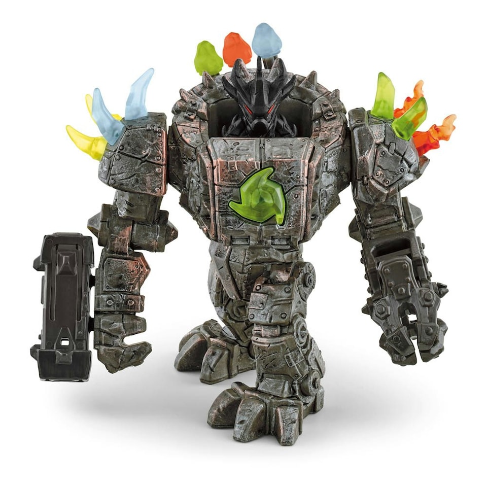 image 1 of SCHLEICH Eldrador Creatures Master Robot with Mini Creature Toy Figure