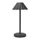 image 1 of ValueLights Avery Black Rechargeable Table Lamp & Integrated Bulb | Black