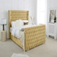 image 6 of Meila Plush Double Bed Frame - Beige