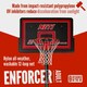 image 6 of NET1 Enforcer Basketball Hoop, 111 x 71 cm Backboard, Telescopic Height 2.28-3.05 m, 145 L Base, 12-Loop Net | Multi | BLACK | 4396