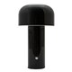 image 1 of Gloss Black Modern Mushroom Style Rechargeable LED Touch Dimmable Table Lamp