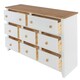 image 4 of Capri, 6+2 Drawer Large Chest White