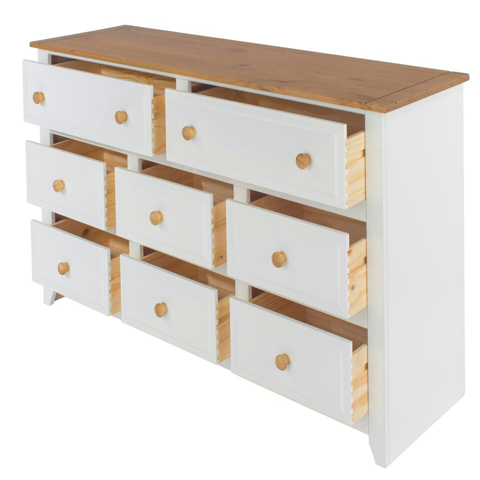 image 1 of Capri, 6+2 Drawer Large Chest White