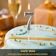 image 7 of Silver 7 Number Candle Birthday Anniversary Party Cake Decorations Topper | Silver