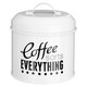 image 3 of Interiors by Premier Set Of 3 Round Canisters, Fun Printed Metal Storage Tins With Humorous Labels, Ideal For Tea, Coffee, Sugar