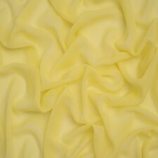Minerva Core Range Yellow Yoryu Crinkle Sheer Chiffon Fabric for Dressmaking, 145cm / 57" Wide - per metre