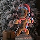 image 4 of 60cm Light up Gingerbread Man Infinity Christmas Decoration with LEDs