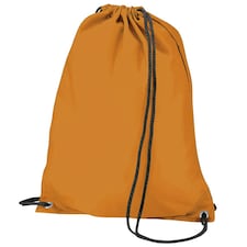BagBase Budget Water Resistant Sports Gymsac Drawstring Bag (11L) - Orange - One Size Orange | One Size