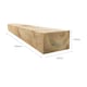 image 5 of Snowdon Timber Garden Treated Sleeper 25 Pack (L) 1.2m (W) 150mm (H) 100mm