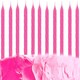 image 1 of 10 Pink Birthday Candles Pink