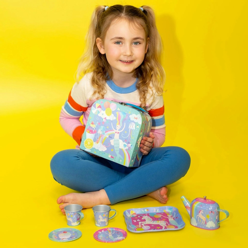 image 1 of Floss & Rock Childs Tea Set 7 Piece Fantasy