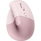 image 1 of Logitech Lift Vertical Ergonomic Mouse, Wireless, Bluetooth or Logi Bolt USB receiver, Quiet clicks, 4 buttons - Pink