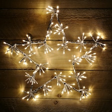 48cm Warm White 160 LED Christmas Star