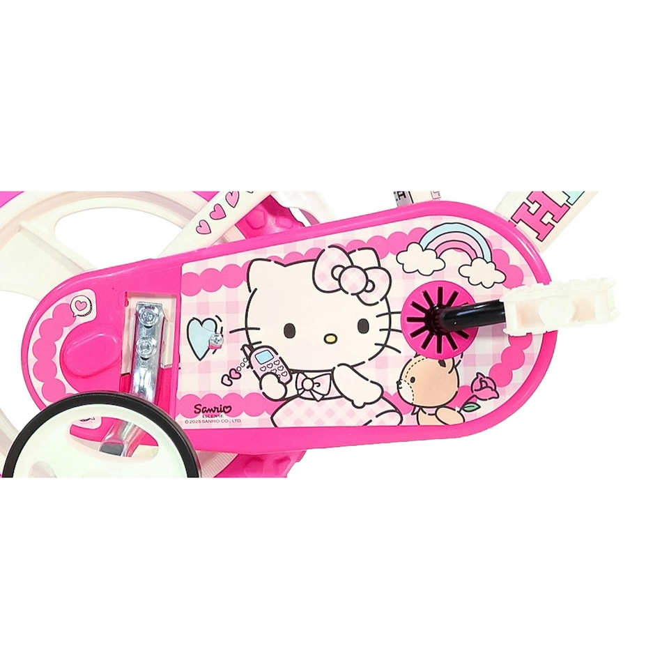 image 1 of Dino Kids Bike Hello Kitty 12 inch Bicycle | White