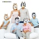 image 3 of Bluey Family Cardboard Face Masks - Pack of 6 | Blue