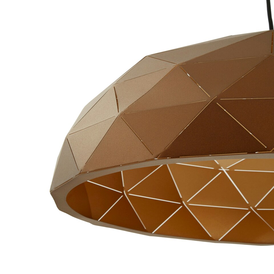 image 1 of Interiors by Premier Medium Coffee Dome Pendant Light