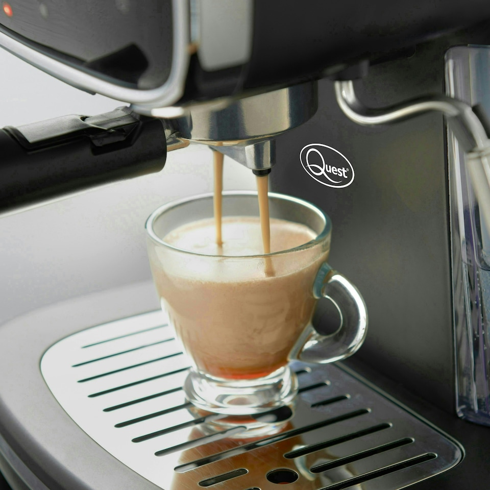 image 1 of Quest 36569 Espresso Coffee Machine With Milk Frother
