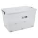 image 3 of URBNLIVING Clear Plastic Storage Box With Lid | Clear | 70 Litre - 2 Boxes