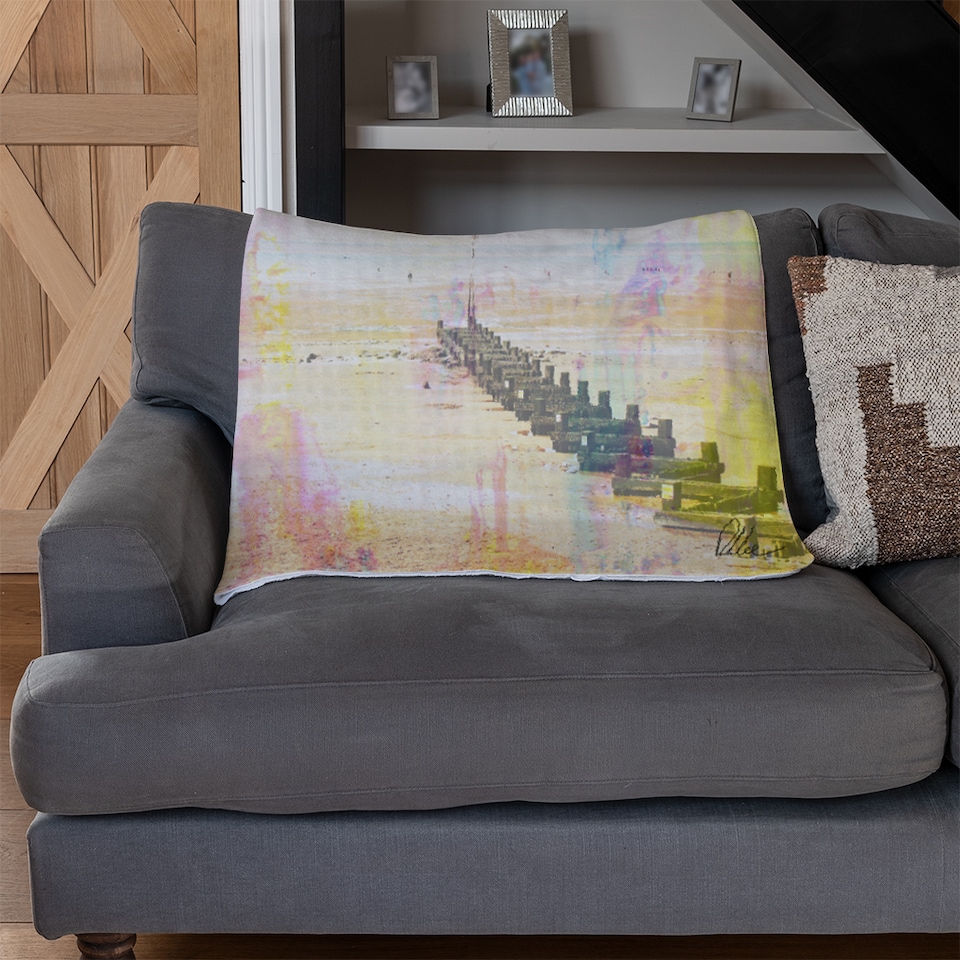 image 1 of Colourful Beach Blanket | Multi