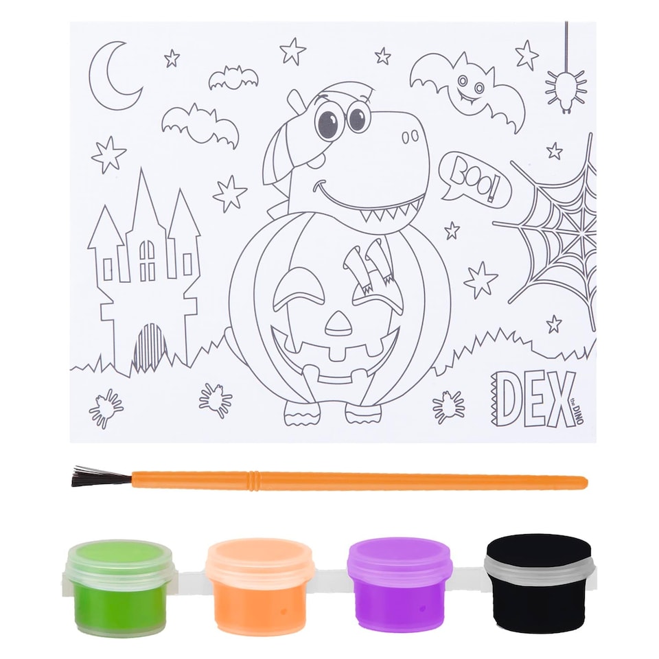 PMS Halloween Paint Your Own Canvas Board 3-Pack 20 x 25 cm