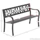image 3 of Garden Vida 3 Seater Steel Garden Bench Outdoor Patio Seating, Tulipo