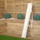 image 4 of Samuel Alexander 2.7m Outdoor Wooden Garden Parasol Sun Shade with Carry Bag in Cream