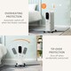 image 2 of HOMCOM 2500W Oil Filled Radiator Heater w/ 3 Heat Settings Remote Control White