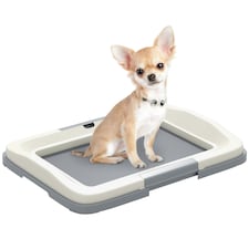 PawHut Dog Toilet Tray, Dog Litter Tray for Training Dogs, 63 x 49 x 6cm