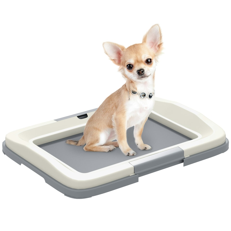image 1 of PawHut Dog Toilet Tray, Dog Litter Tray for Training Dogs, 63 x 49 x 6cm