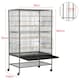 image 3 of Yaheetech 132 cm Tall Large Parrot Cage Rolling Metal Bird Cage Black