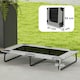 image 3 of PawHut Raised Dog Bed with Breathable Mesh for Large Dogs Grey | L