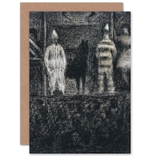 Georges Pierre Seurat Sidewalk Show Blank Art Card