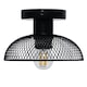 image 1 of Cassidy - Small Black Mesh Ceiling Flush Light | Black | 1