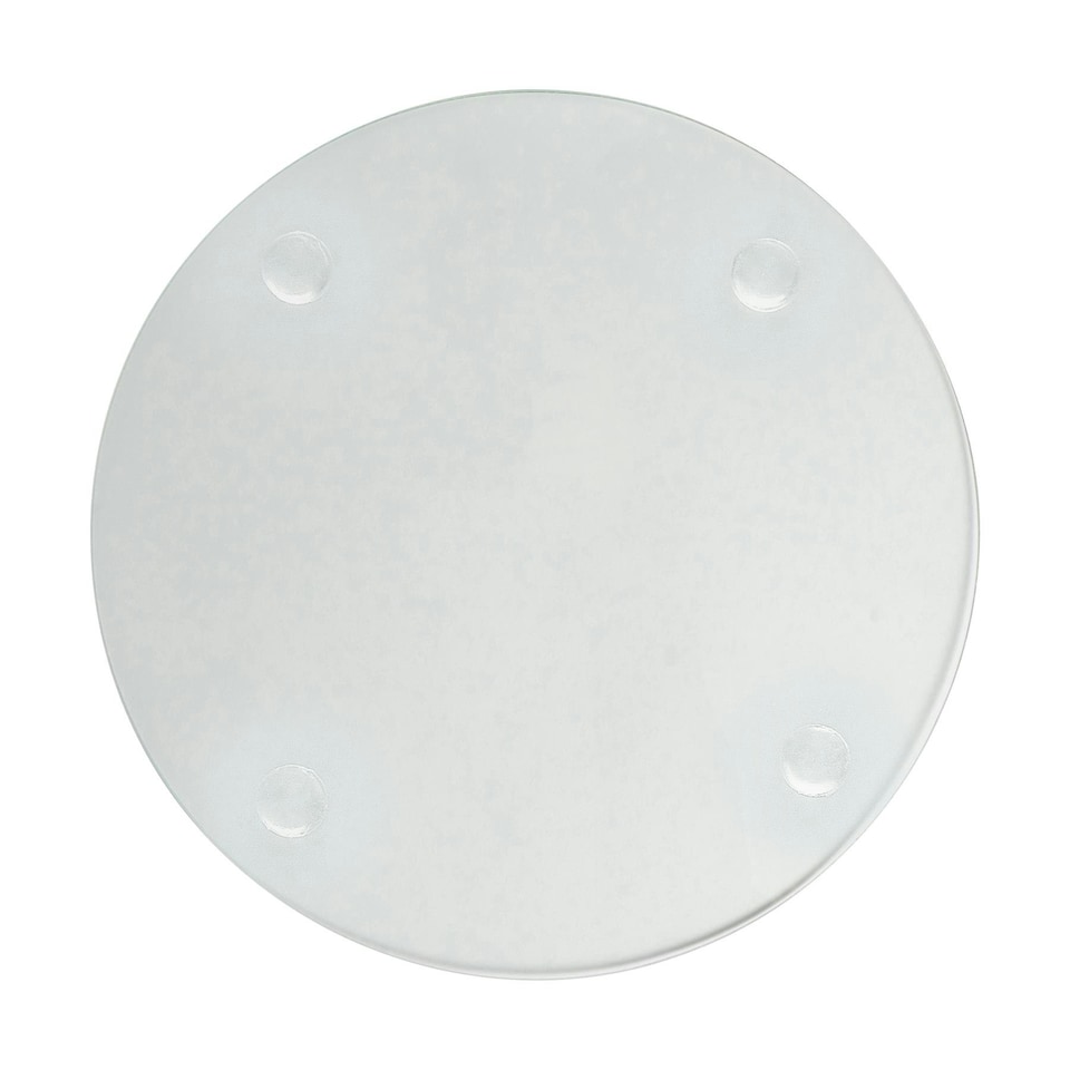 image 1 of Harbour Housewares Round Clear Glass Coasters - 10cm - 6pc Set - Heatproof, Modern Design