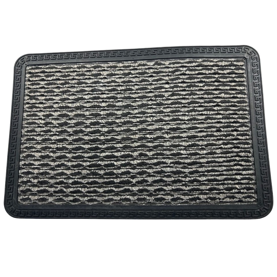 image 1 of Door Mat - Anthracite -  Low Profile 5mm Thick - Washable - Non Slip Rubber Backing - Heavy Duty - Indoor - 40cm x 60cm | Grey | 0.6M x 0.4M | 1