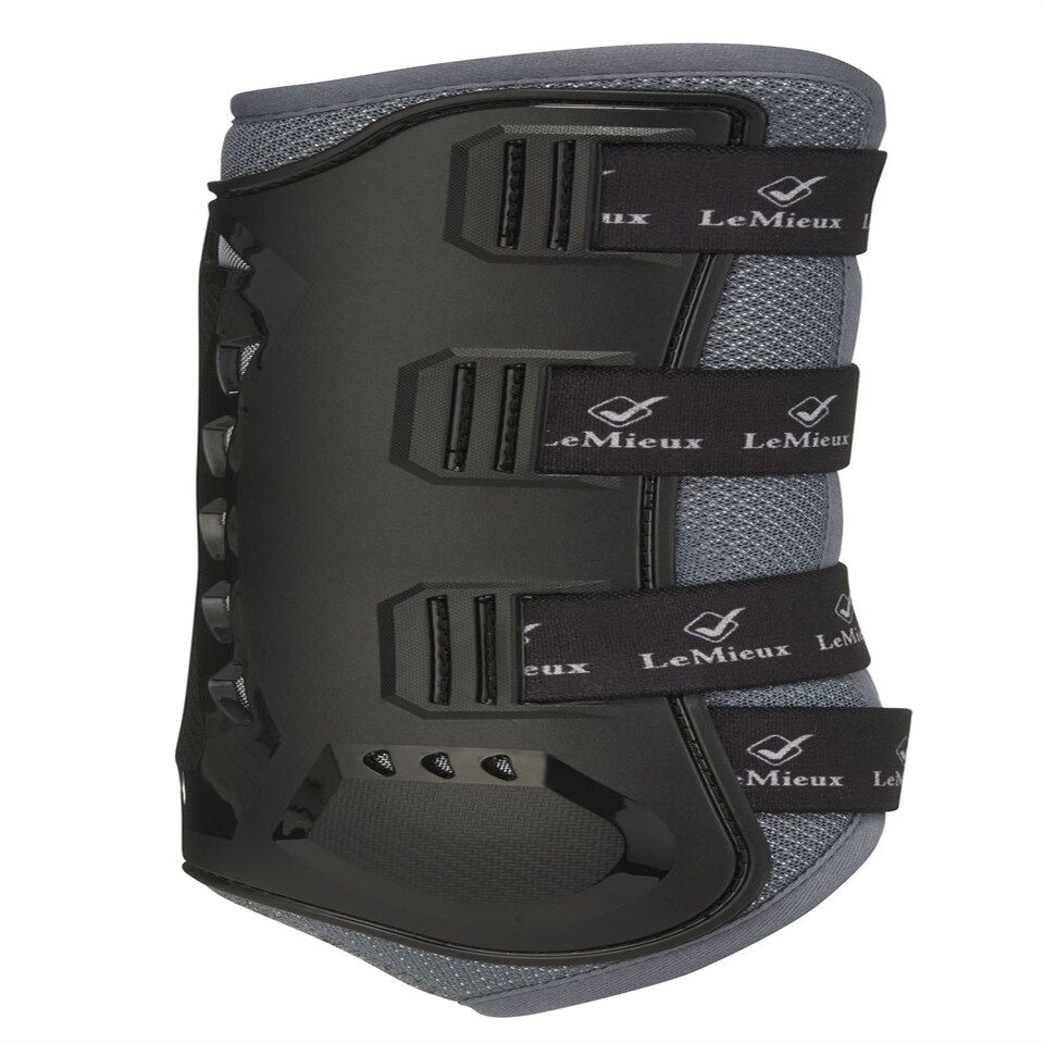 image 1 of LeMieux Ultra Mesh Snug Boots Front Grey | Large