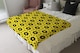 image 3 of Yellow & Black Geometric Pattern Blanket | Multi