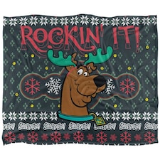 Scooby Doo Rockin It Christmas Blanket - Multicoloured - One Size