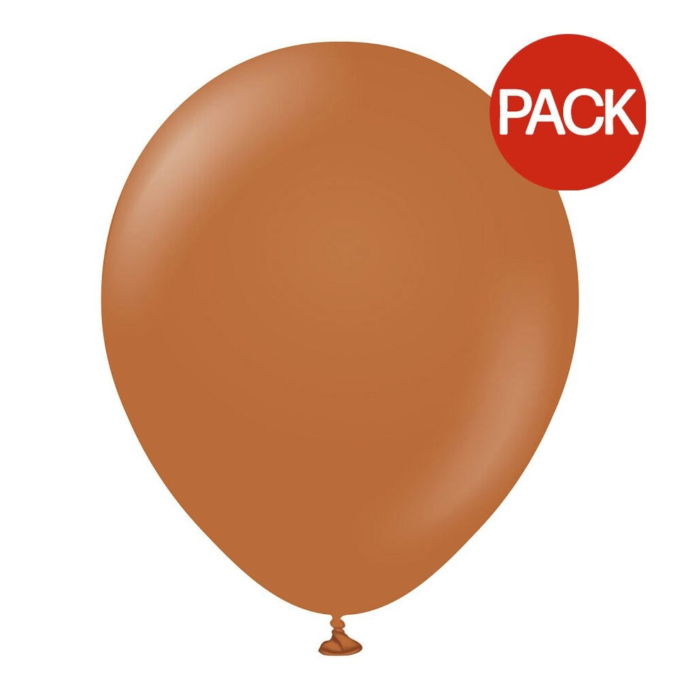 Kalisan Latex Balloons (Pack Of 100) - Caramel - One Size