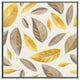 image 4 of Botanical gold and purple leaf (Picture Frame) White | XS