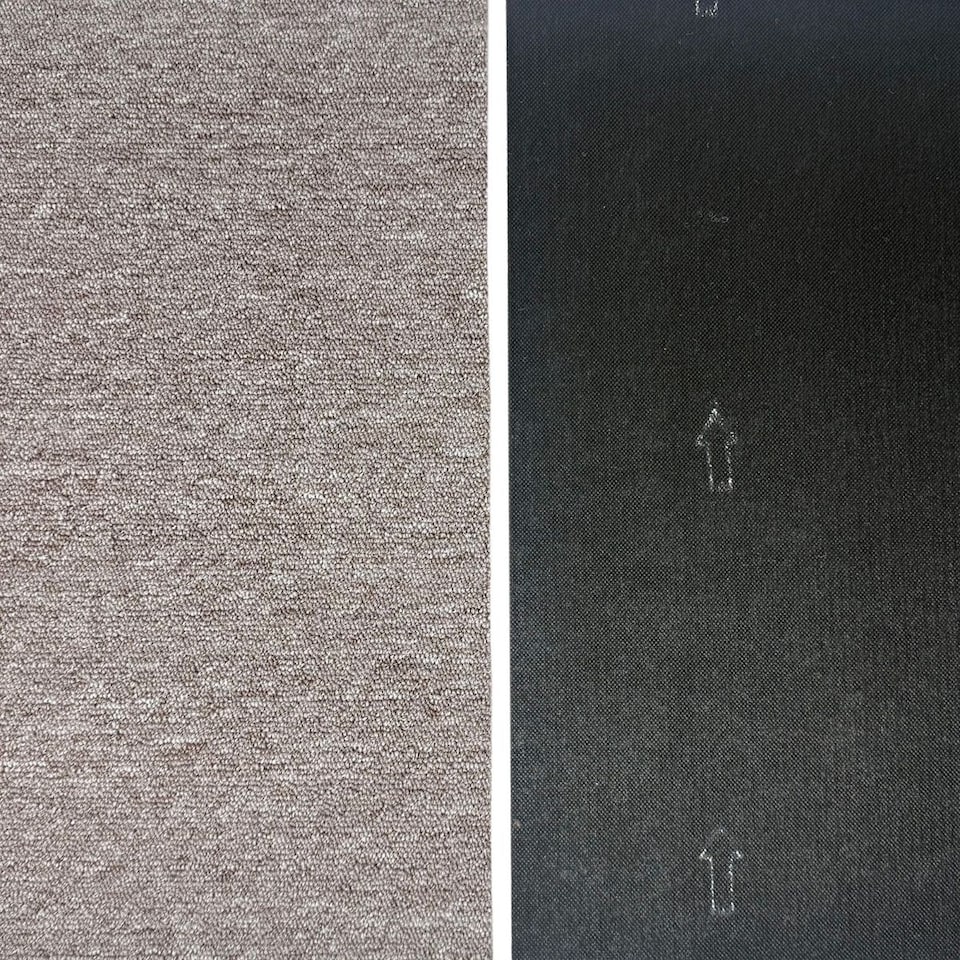 image 1 of Oat 5mm Loop Pile Bitumen Backed Luxury Carpet Tile For Home & Commercial Use, 20 Tiles per pack, Suitable for underfloor heating