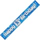 image 1 of Oaktree Happy 13th Birthday! Holographic Banner - Blue/White - One Size