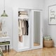 image 4 of Adore Matt White Sliding 2 Door Wardrobe 120cm with Mirror White