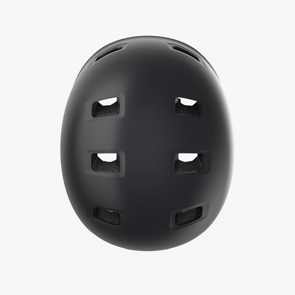 image 1 of Decathlon Children's round bicycle helmet, Move 100 - Black