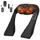 image 1 of HOMCOM Neck Massager with Heat, Deep Tissue Shiatsu 3D Kneading Massager