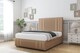 image 3 of Sloomy Kingsley Latte Dumfries Divan Bed Base 2 Drawers Foot-End With 26 Inch Strutted Headboard & 12 Inch Matching Footboard | Brown | Latte | Super King | 1