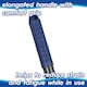 image 4 of Harbour Housewares Rolling Lawn Aerator - 40cm x 1.4M - Green - Grass Aerator Grass Care Lawn Care Lawn Aerator Soil Aerator
